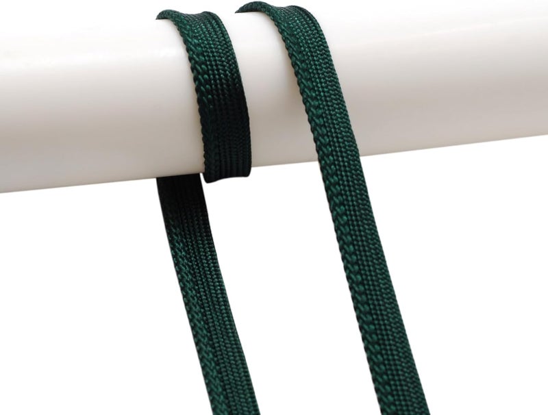 YRCLASYTRIM 0.35inch,(55Yards) Sewing Piping Trim,Shining Polyesterter Cord Trim,for Sewing Clothing,Hometextile, Decoration DIY Crafts Edge Piping Embellishments,30Colour (Black Green) - Image 1